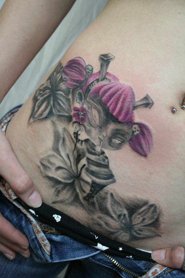 Doll Puppet Flower Tattoo | Flower Tattoo