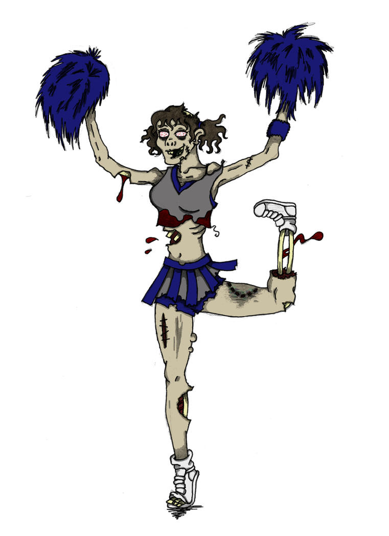 zombie cheerleader clipart - photo #3