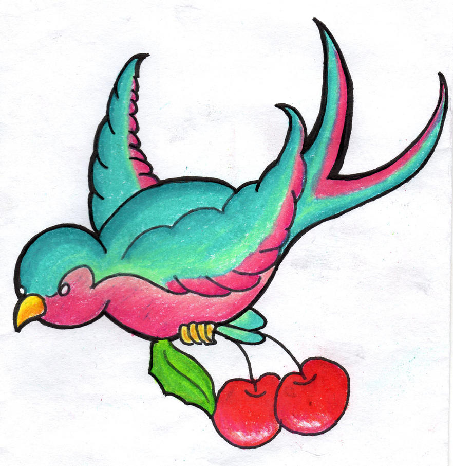 Swallow Tattoo Flash by