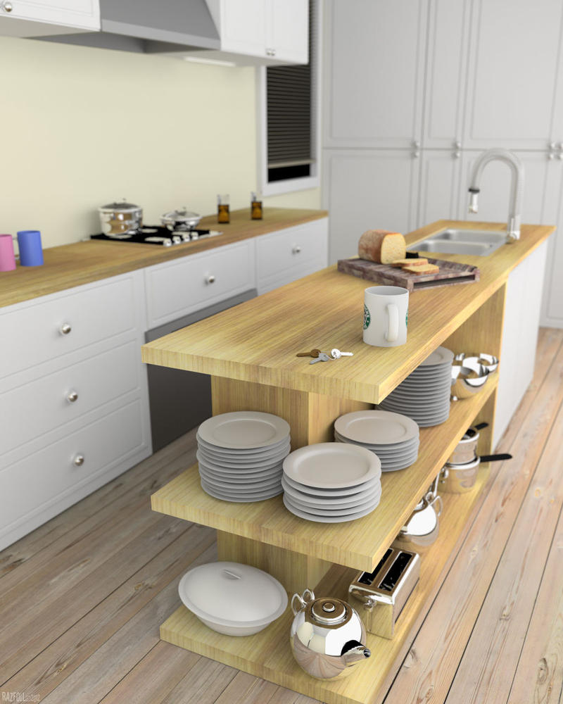 Blender 3d kitchen design