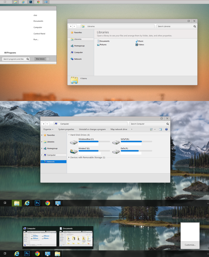 Chromium Pro Theme for Win7 and 8/8.1