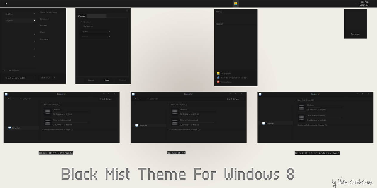 Vlinder Theme for Win8/8.1
