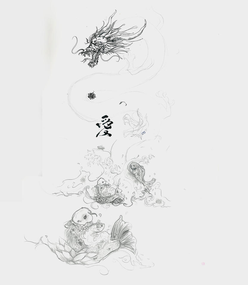 Dragon Tattoo Id2 | Flower Tattoo
