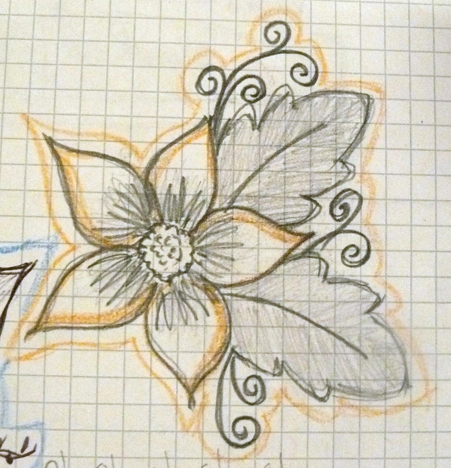 Orange Flower | Flower Tattoo
