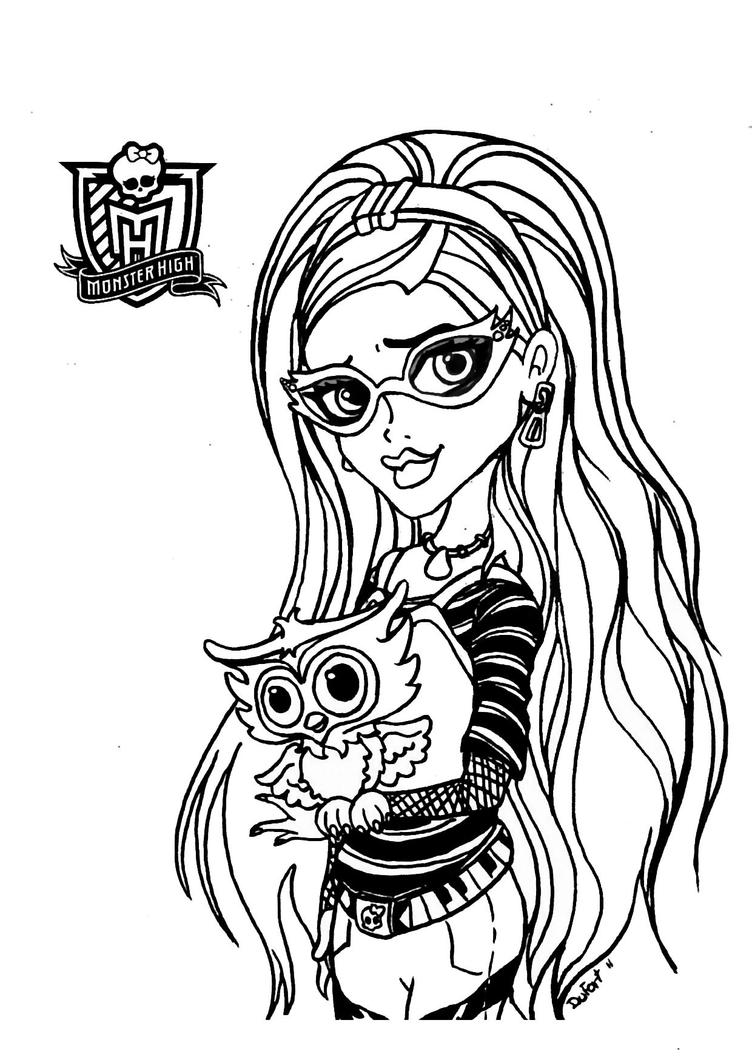 All About Monster High Dolls: Ghoulia Yelps Free Printable Coloring Pages
