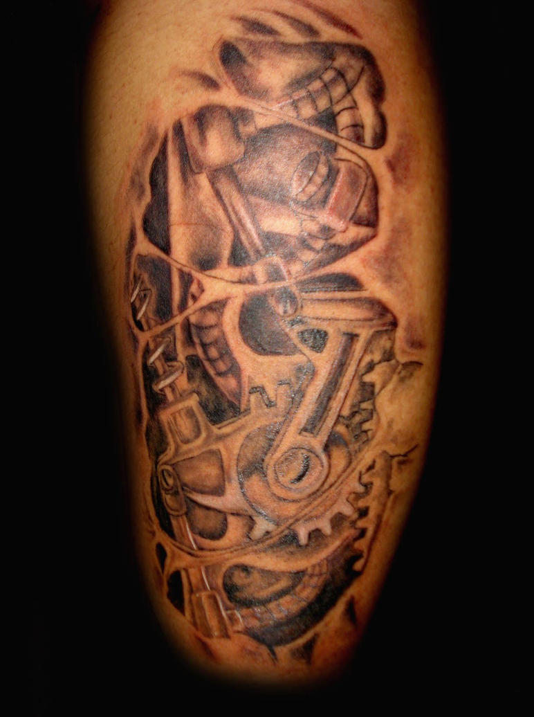 biomechanic tattoo by