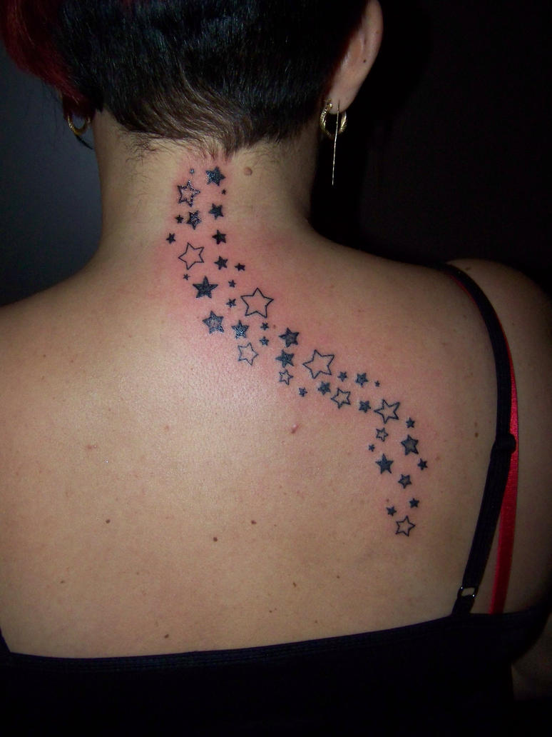 Stars as Rihanna tattoo by teoemwsh