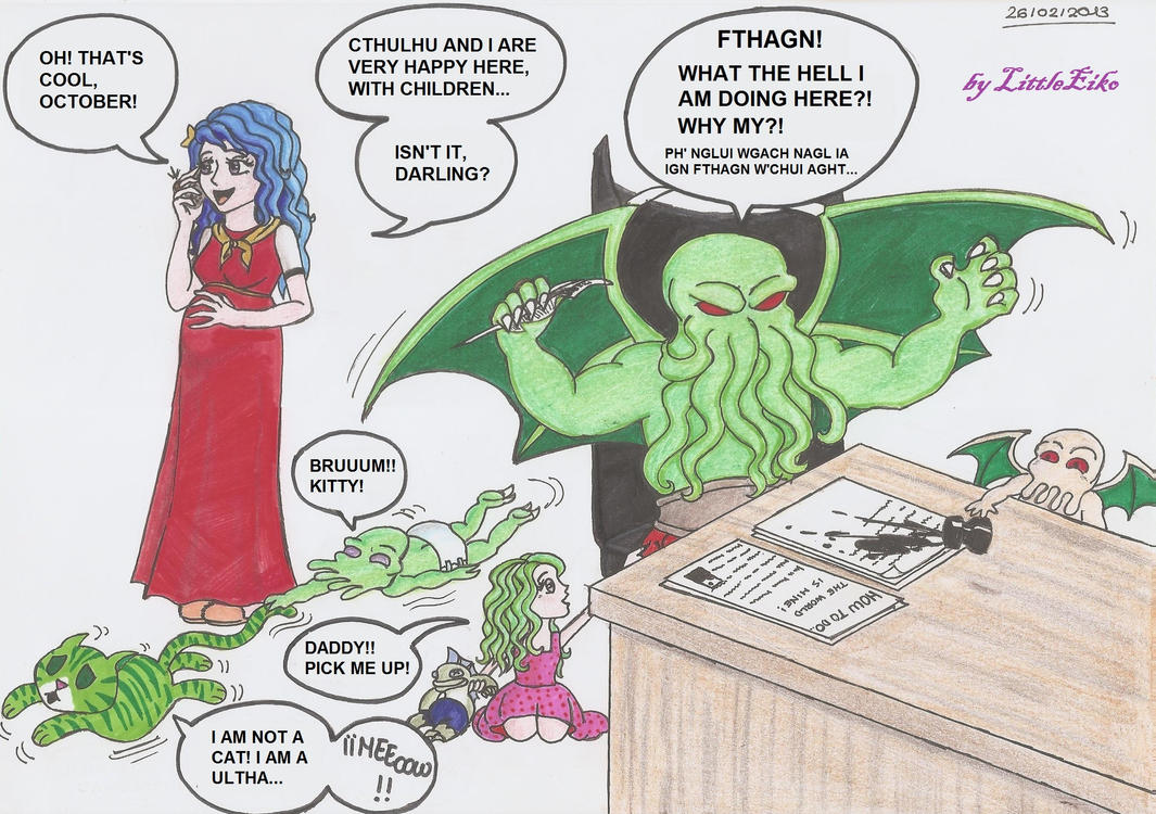Cthulhu's Family (by LittleEiko87 on DA) (click for larger images)