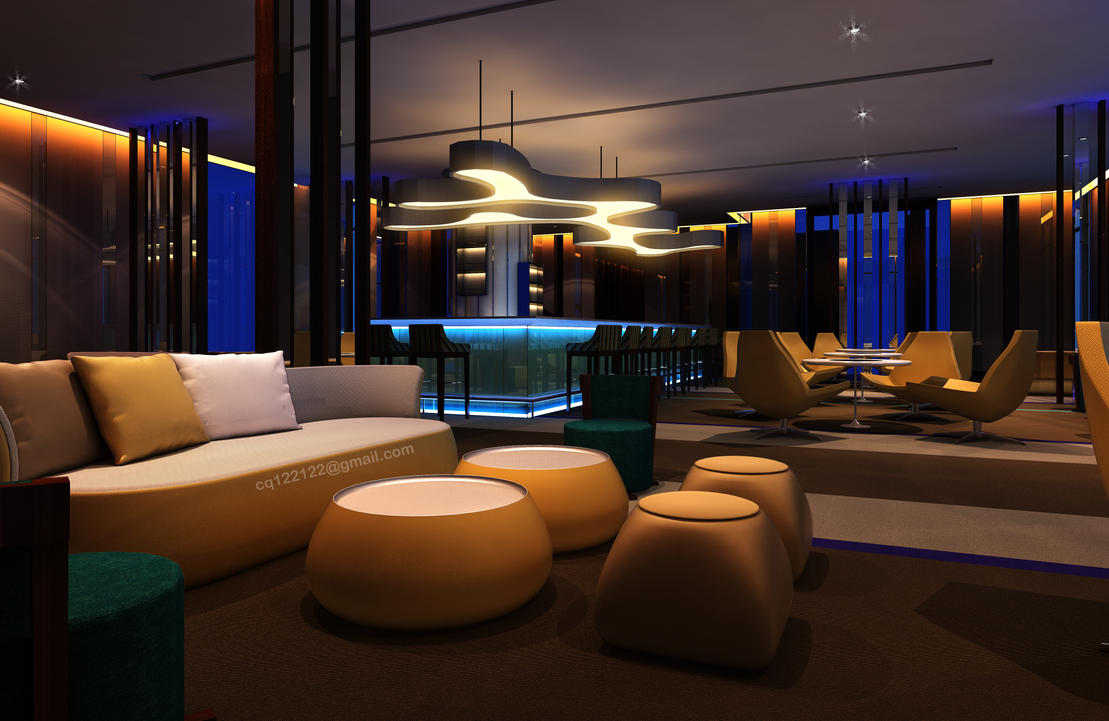 Hotel Lounge Bar Design Night by DouglasDao on DeviantArt