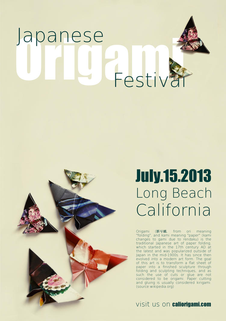 Japanese Origami Festival Poster by jujujuju1 on DeviantArt
