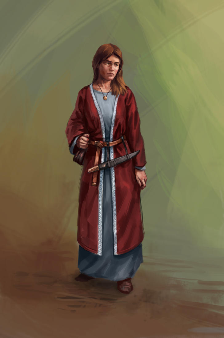 female english dress by Skworus