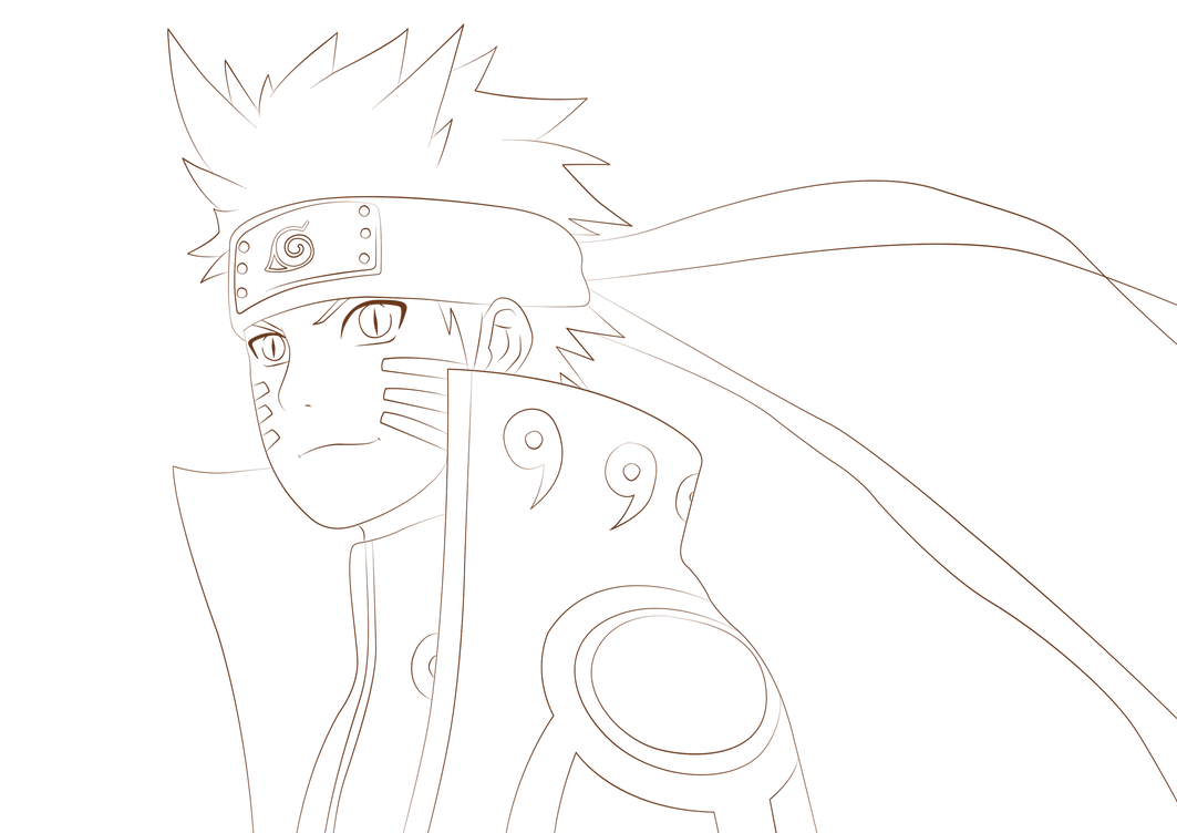naruto nine tails mode coloring pages - photo #10