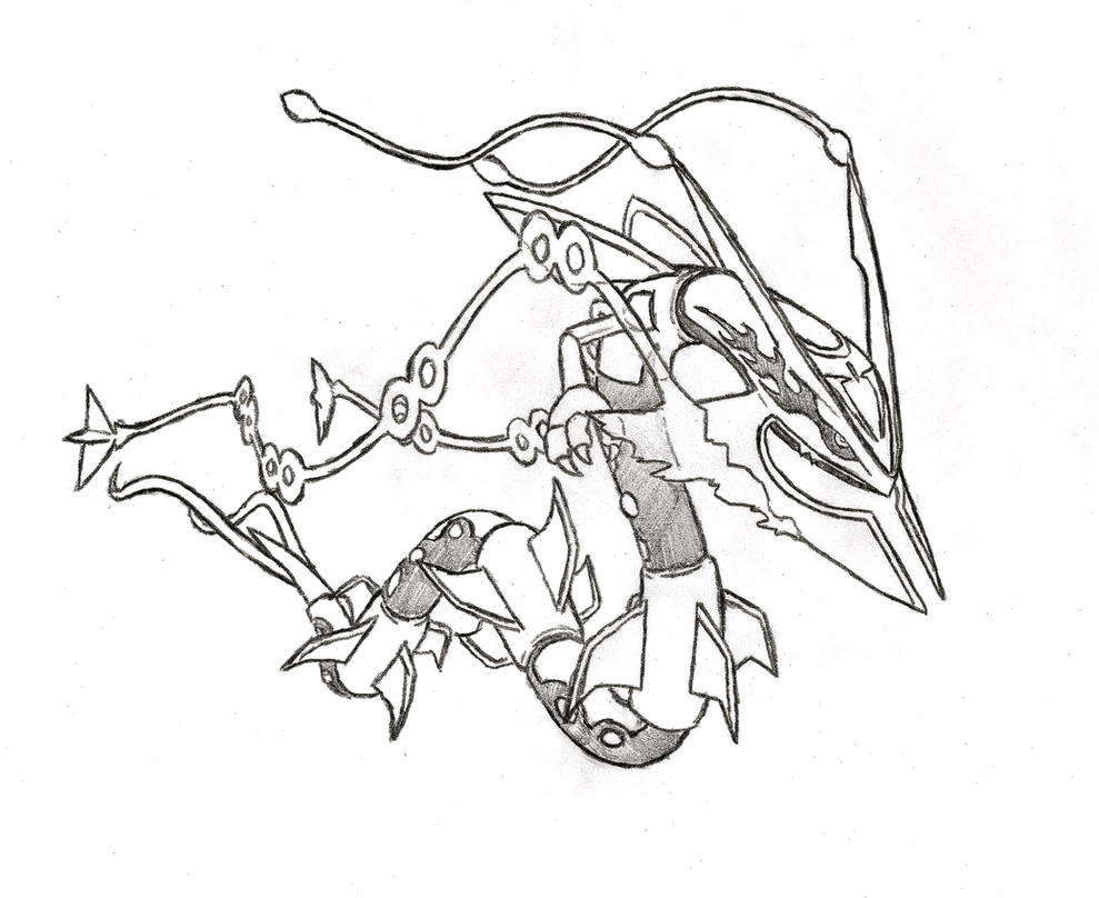 Pokemon Mega Rayquaza Coloring Pages Images  Pokemon Images