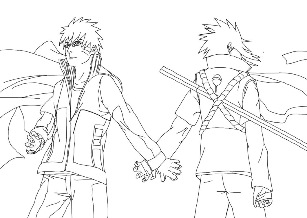 naruto and sasuke coloring pages - photo #42
