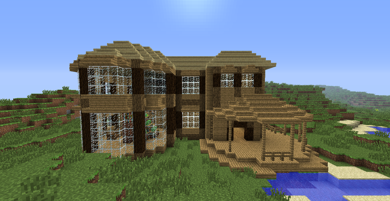 Minecraft house (1) by Mylithia on DeviantArt