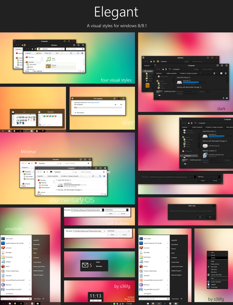 Elegant theme for Win8 updated