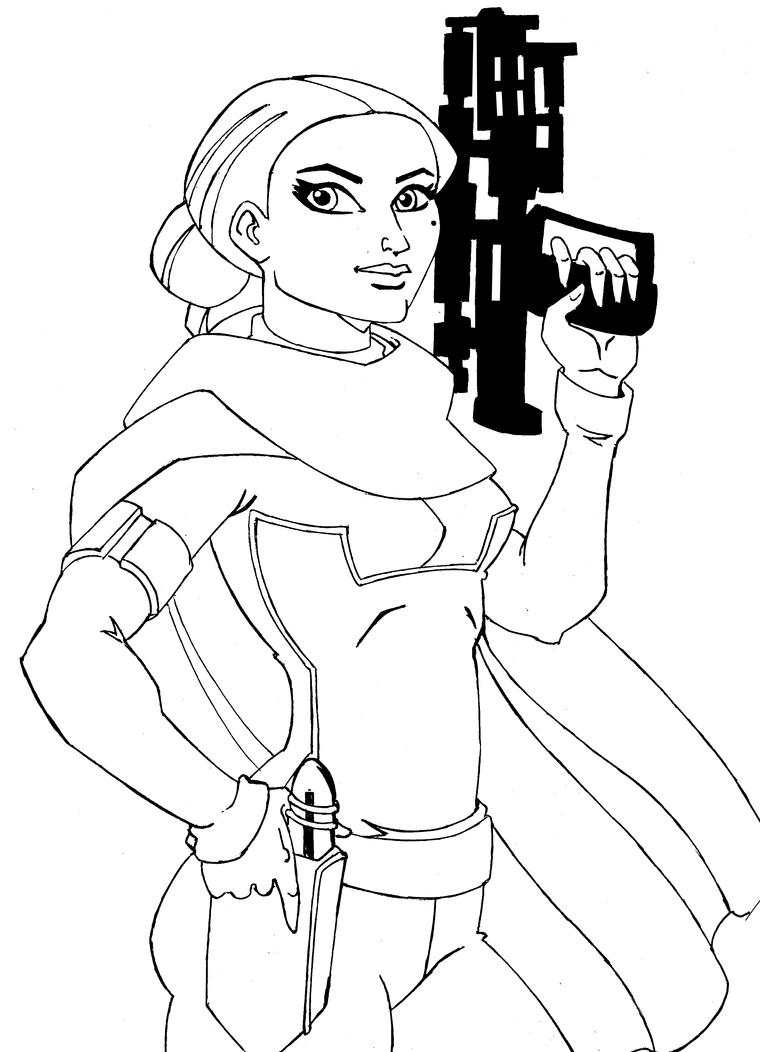 padme clone wars coloring pages - photo #8