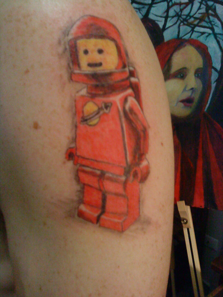 Bobs Lego Man Tattoo by