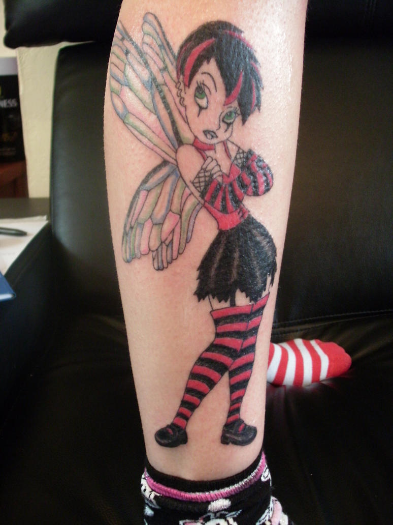gothic fairy tattoo by