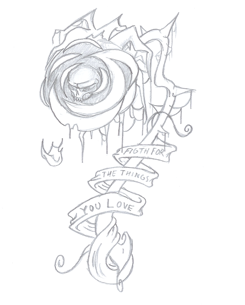 Sketchy Rose | Flower Tattoo