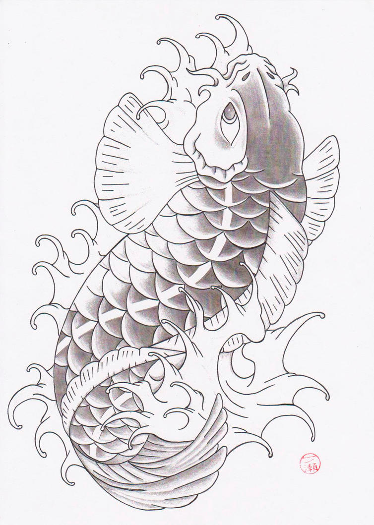 koi design tattoo