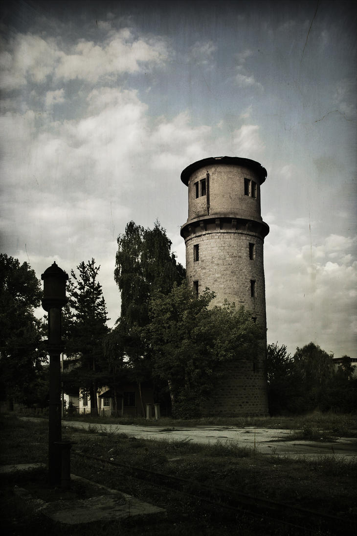 Abandoned water tower II by StreetOfEarlySorrows on deviantART