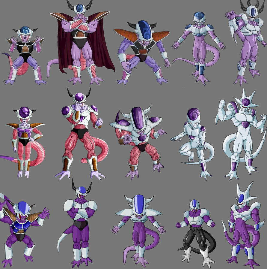 Frieza Cooler King Cold All Forms By Plessress On Deviantart