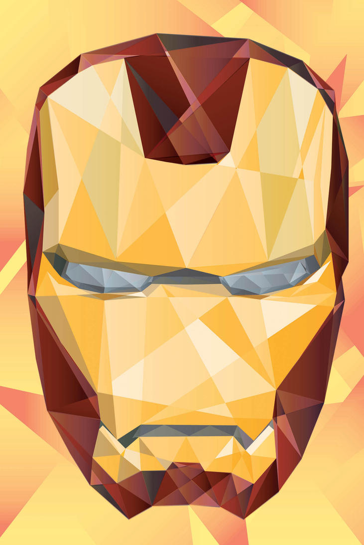 cubism iron mask by tuankacang