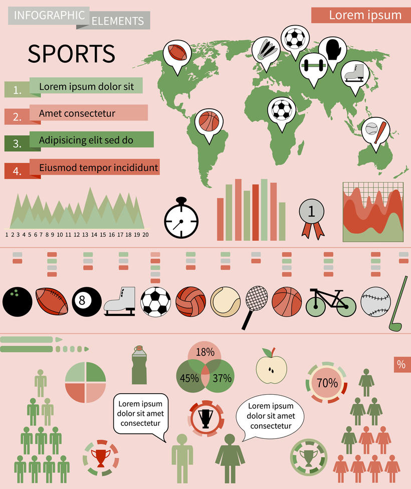 Sport infographic de