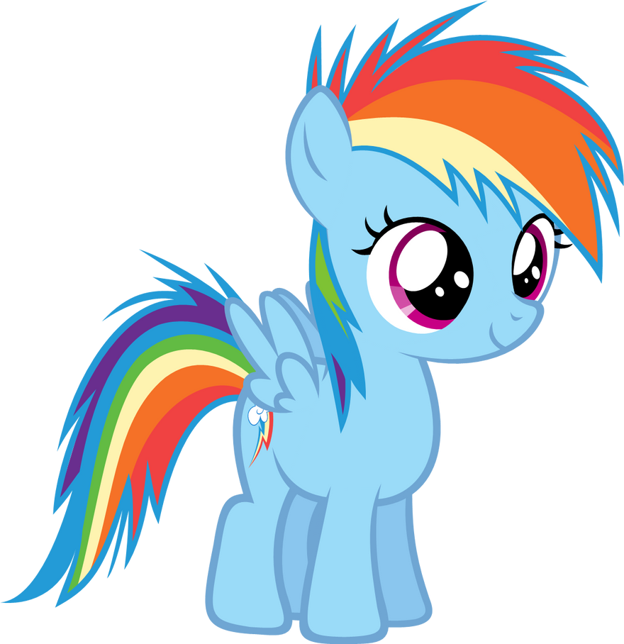 rainbow dash as a filly coloring pages - photo #18