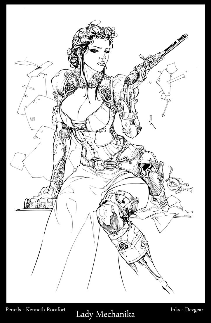 lady mechanika coloring pages - photo #10