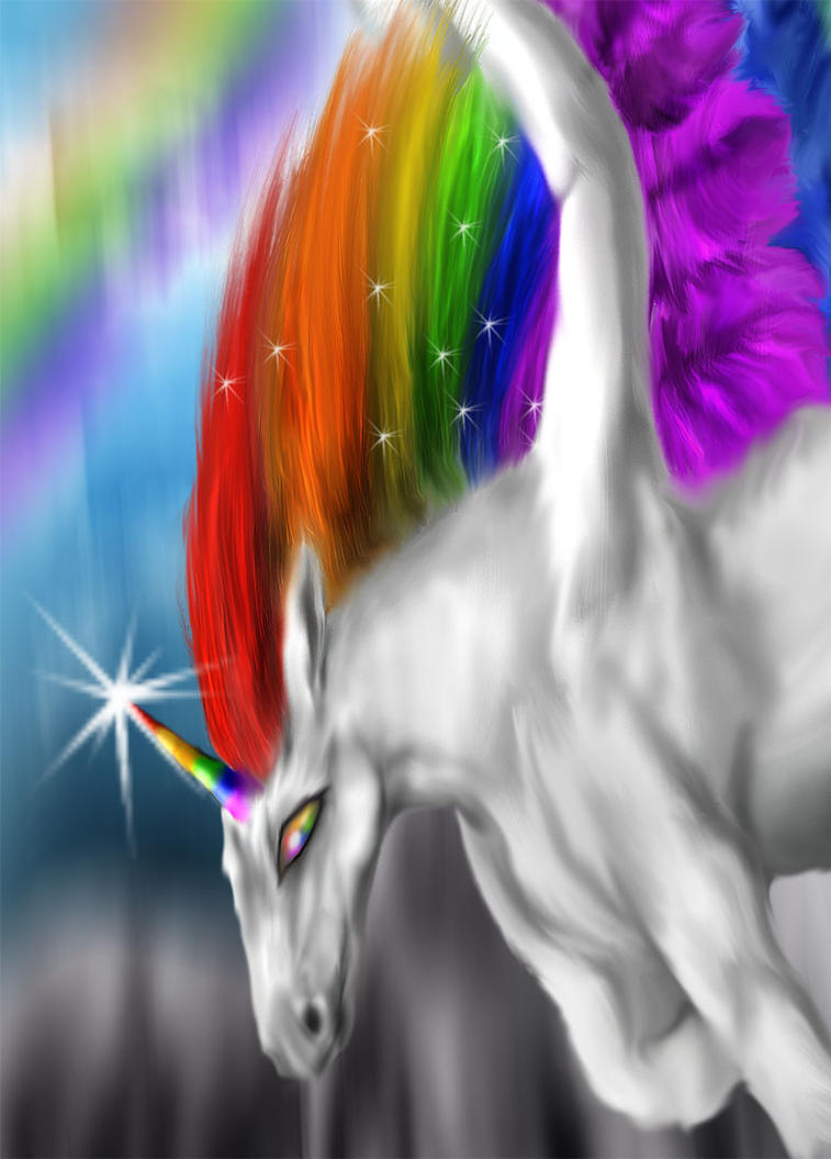 The Rainbow Unicorn Pegasus by acidreins on deviantART