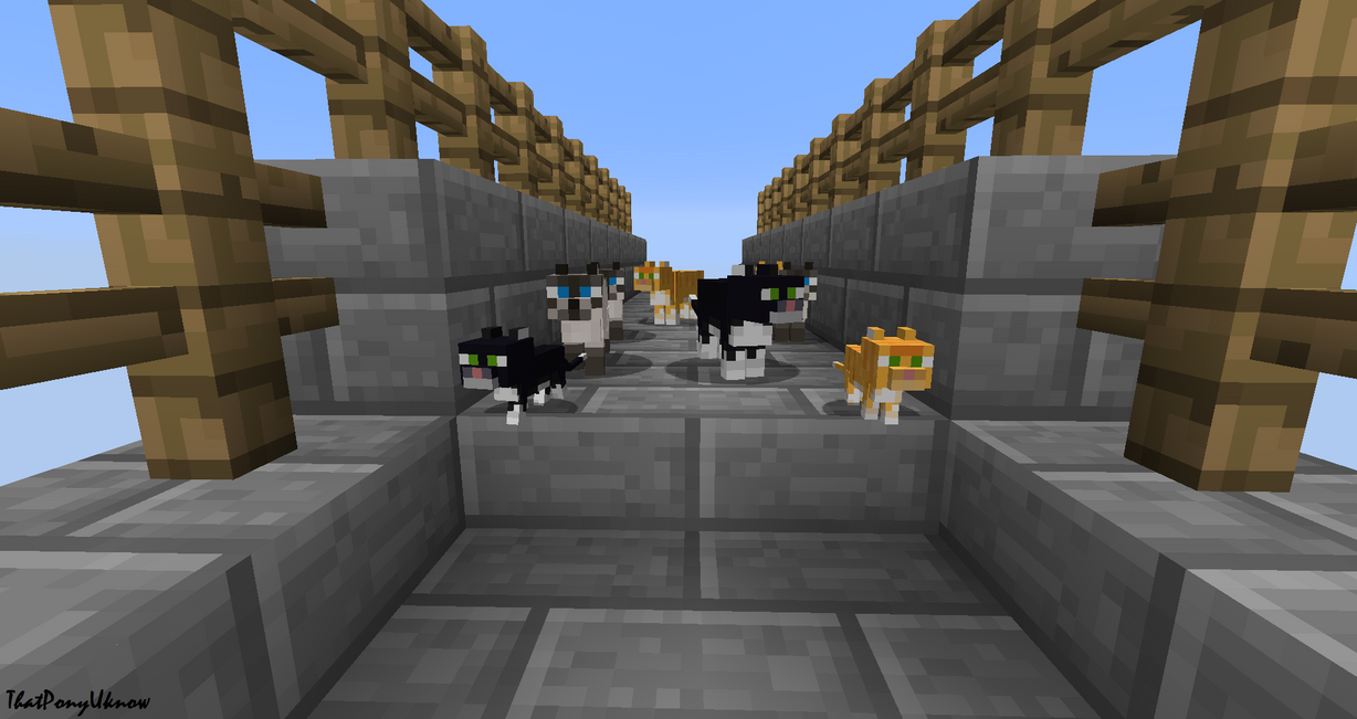 cat_invation_in_minecraft_by_thatponyukn