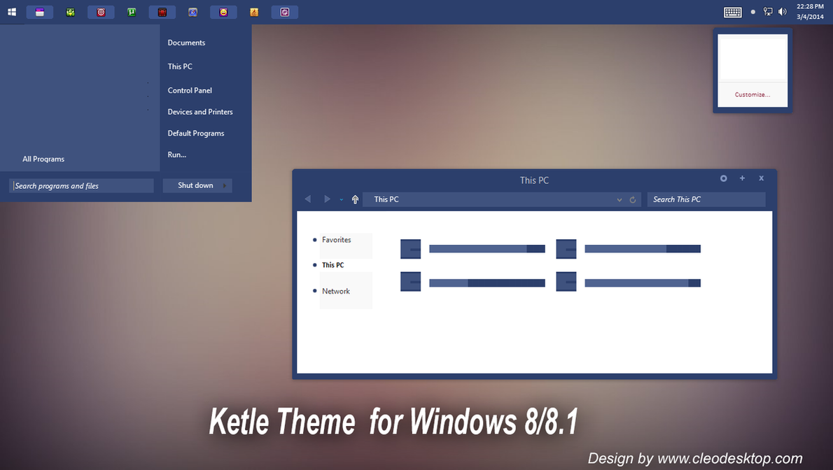 C-Minimal theme for Win7 and Win8/8.1