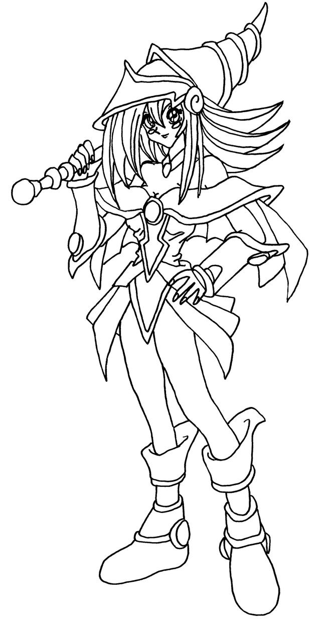 dark magician girl coloring pages - photo #4