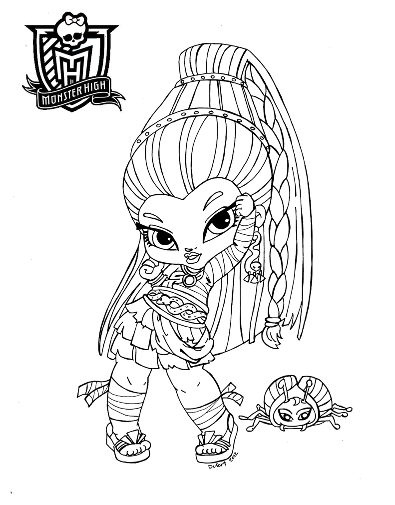 Monster High Baby Coloring Pages 9