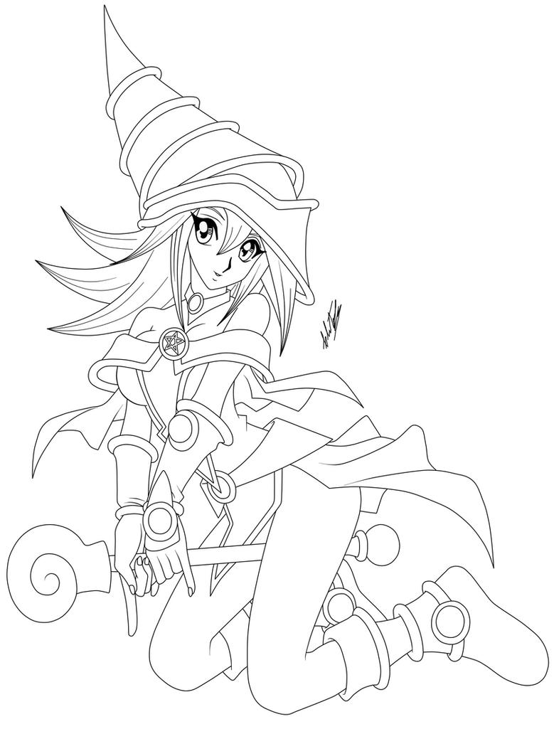 dark magician girl coloring pages - photo #2