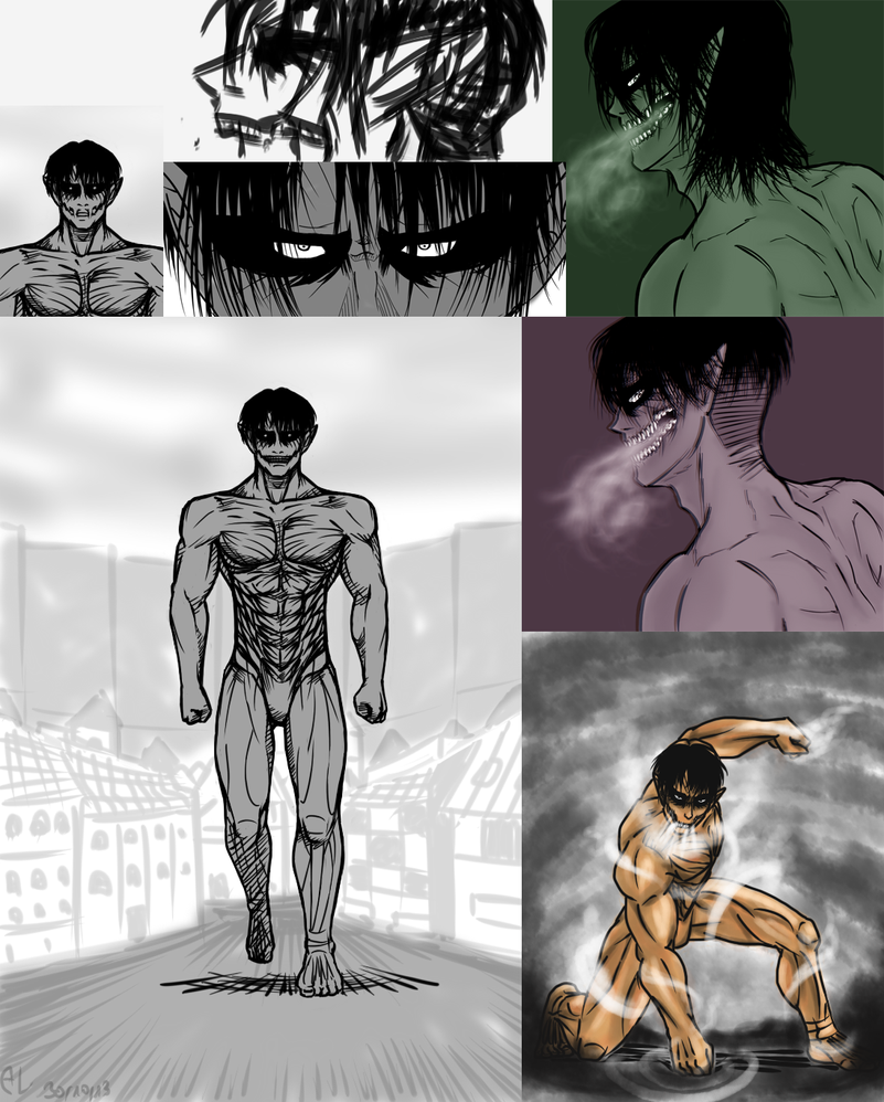 Levi titan sketches by NihonOaisuru on DeviantArt